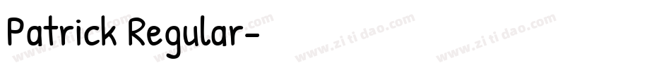 Patrick Regular字体转换